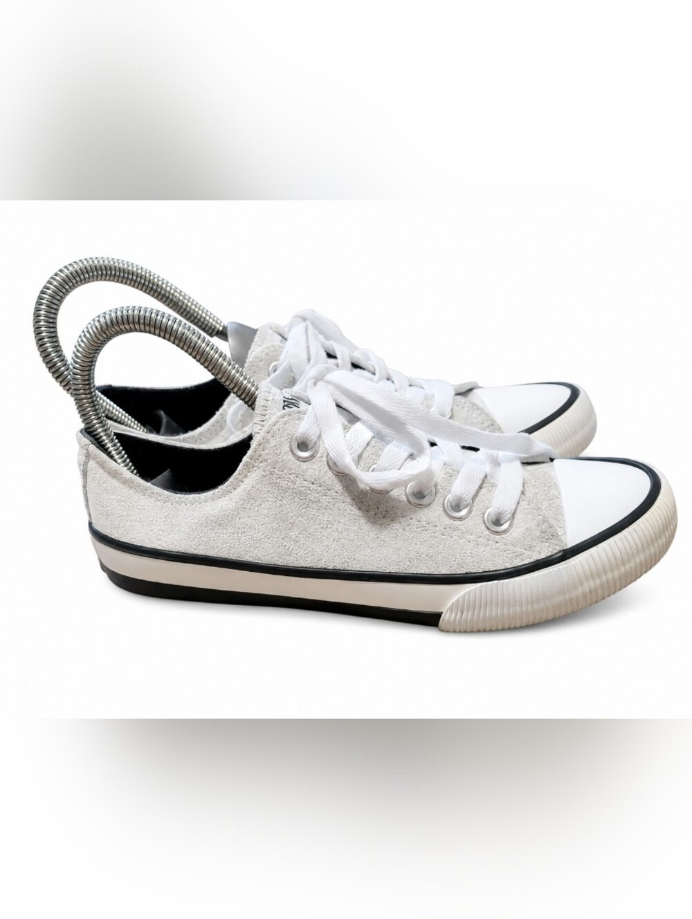 Harley-Davidson Women’s White Sneakers US 6 EU 37 Low Top Lace-Up Shoes